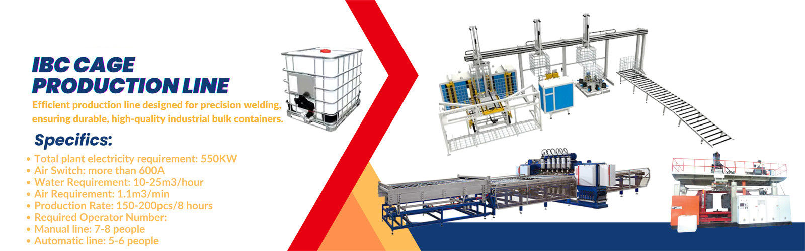 IBC Tank Tubular Mesh Auto Welding Machine With Automatic Unloading System