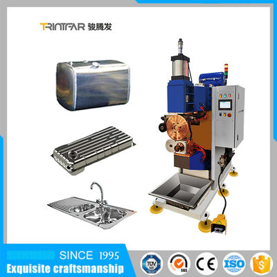 1 kilowatt máquina de soldadura de costura de resistencia totalmente automática, máquina de soldadura de tambor de aceite, convertidor de frecuencia de panel de pared