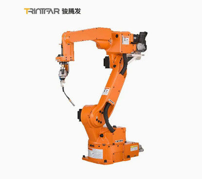 Brazo robótico de soldadura láser automática para estanterías de tanques de almacenamiento de tuberías, máquina de soldadura robótica de seis ejes
