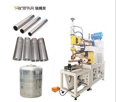 Máquina de soldadura longitudinal de costura de tubo de filtro de malla cilíndrica