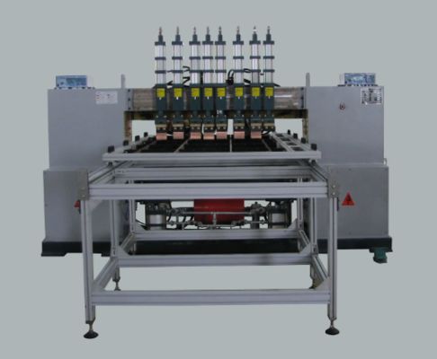 Línea de producción de horno, máquina de soldadura y parrilla para estantes