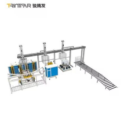 IBC línea de producción de toneladas (equipada con máquina de flexión) totalmente automatizada / guía de operación automatizada / línea de producción de toneladas totalmente automática / fábrica de producción directa y equipo de ventas