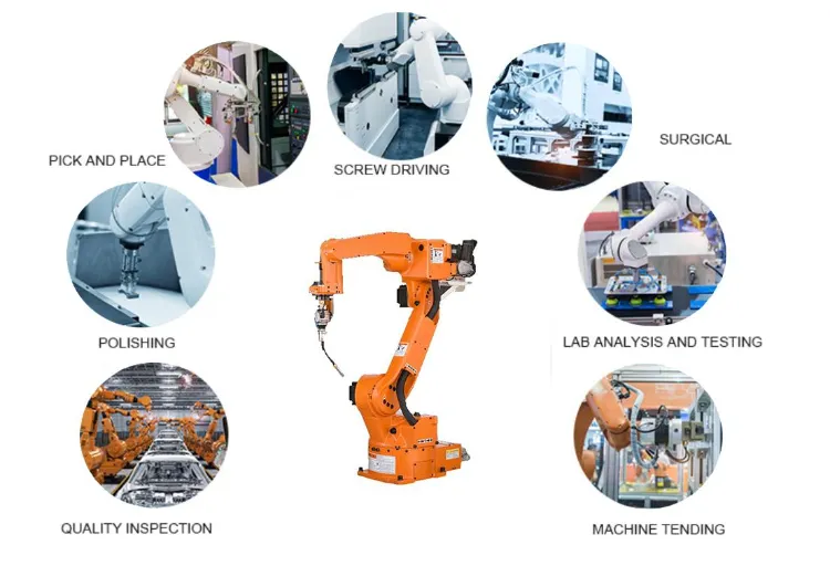 Paletización industrial apilamiento de bolsas de carga caja de paquete robot de manipulación brazo robot 2