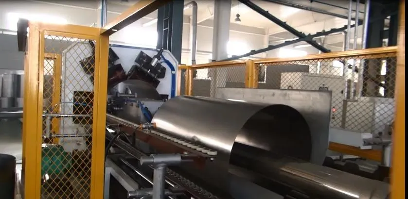 200L tambores de acero haciendo máquina de barricas de acero línea de producción 3
