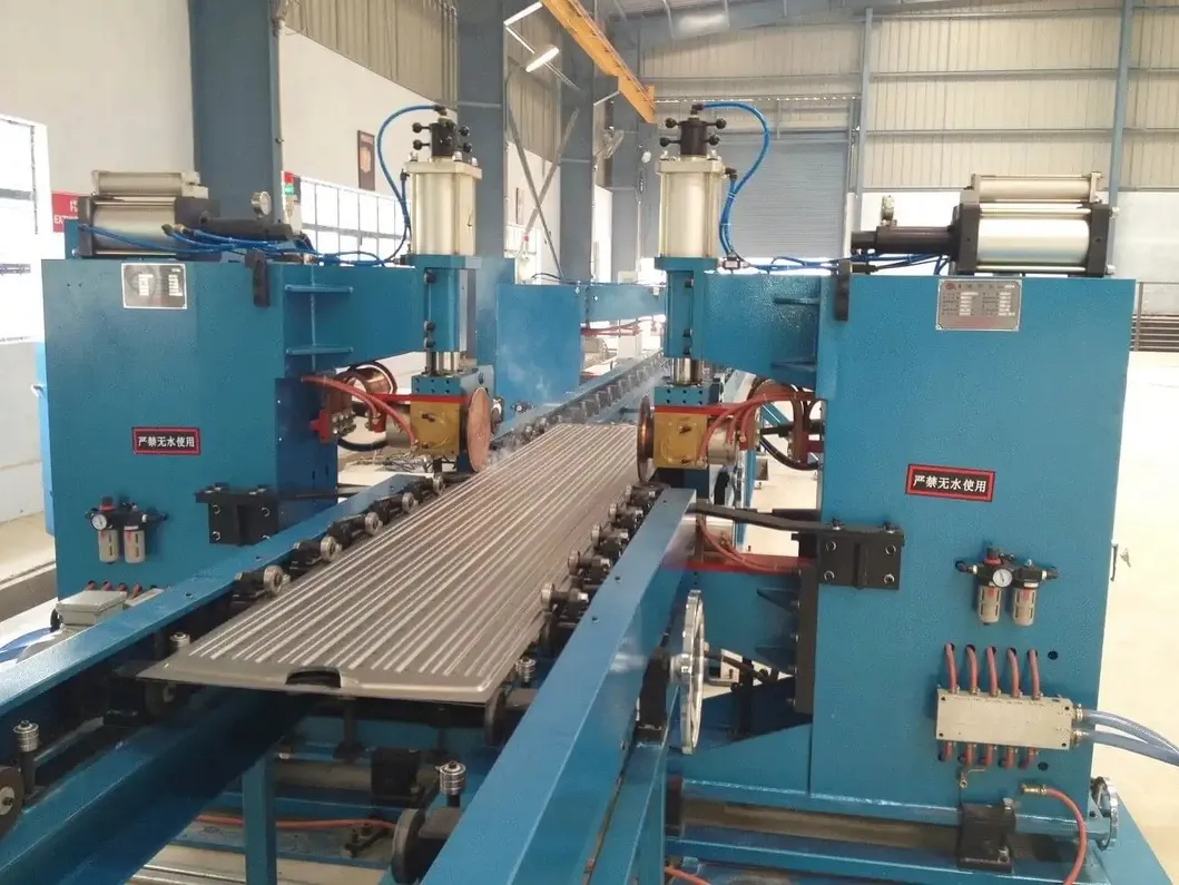 Cooling Corrugated Fin Walls Distribution Power Transformer Oil Immersed Radiator Fin Automatic Welding Production Line 5