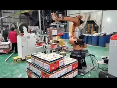 Paletización industrial apilamiento de bolsas de carga caja de paquete robot de manipulación brazo robot